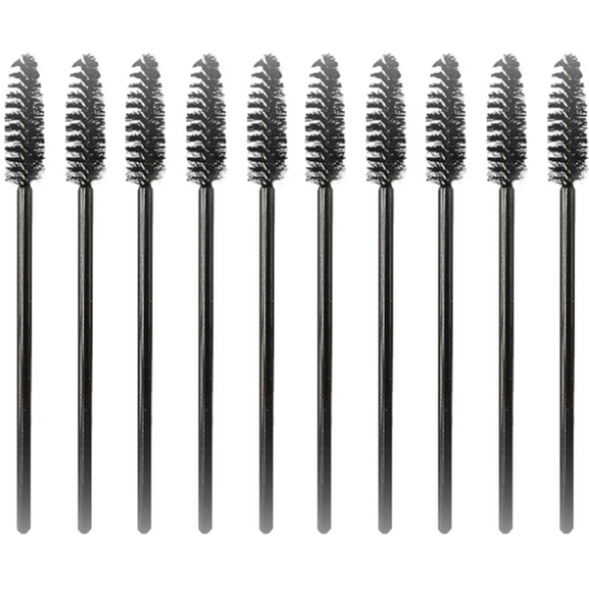 10 Brosses pour Cils Noires